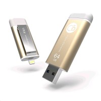 64GB Adam Elements iKlips Apple Lightning USB 3.0 Flash Memory Stick / Drive - Rose Gold